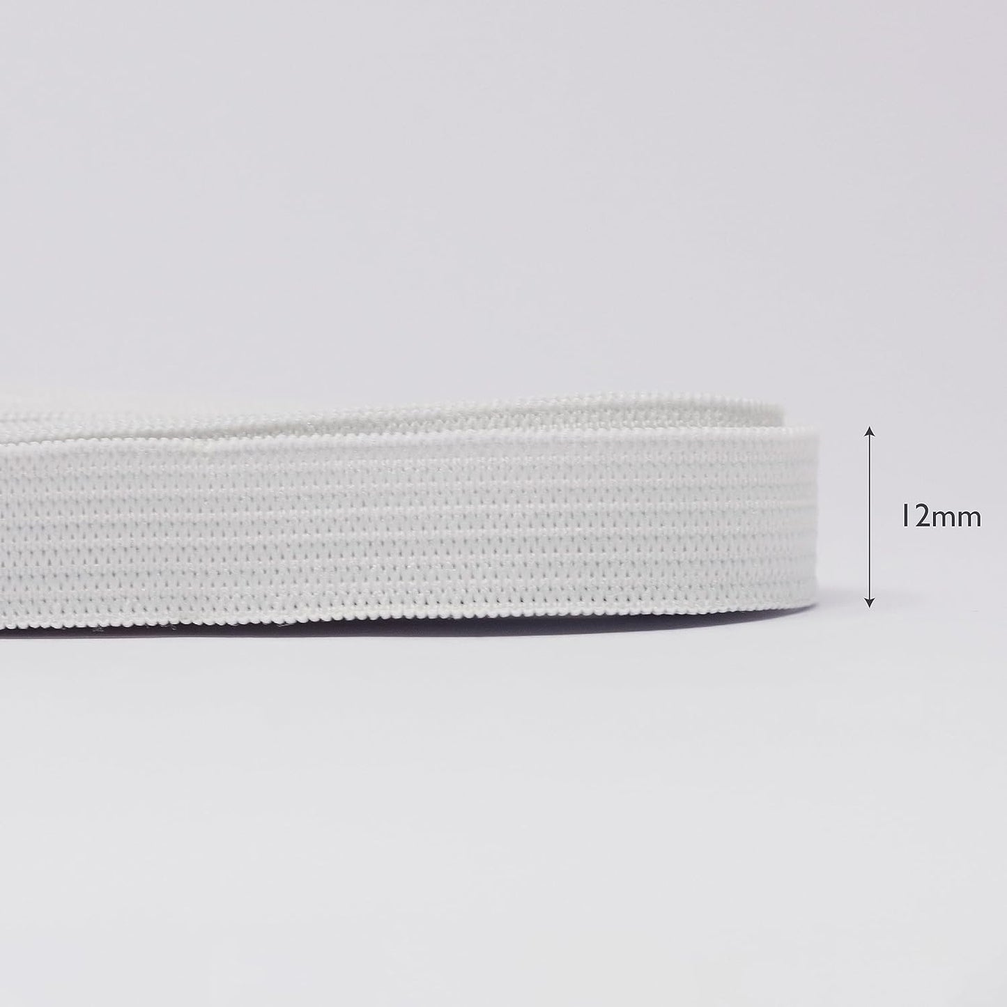 Korbond Elastic – White 12mm x 2m