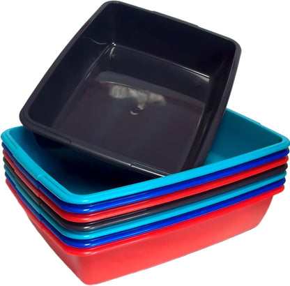 Whitefurze 42cm Cat Litter Tray Assorted