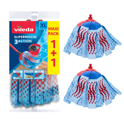 Vileda Supermocio 3act Twin Pack Refill