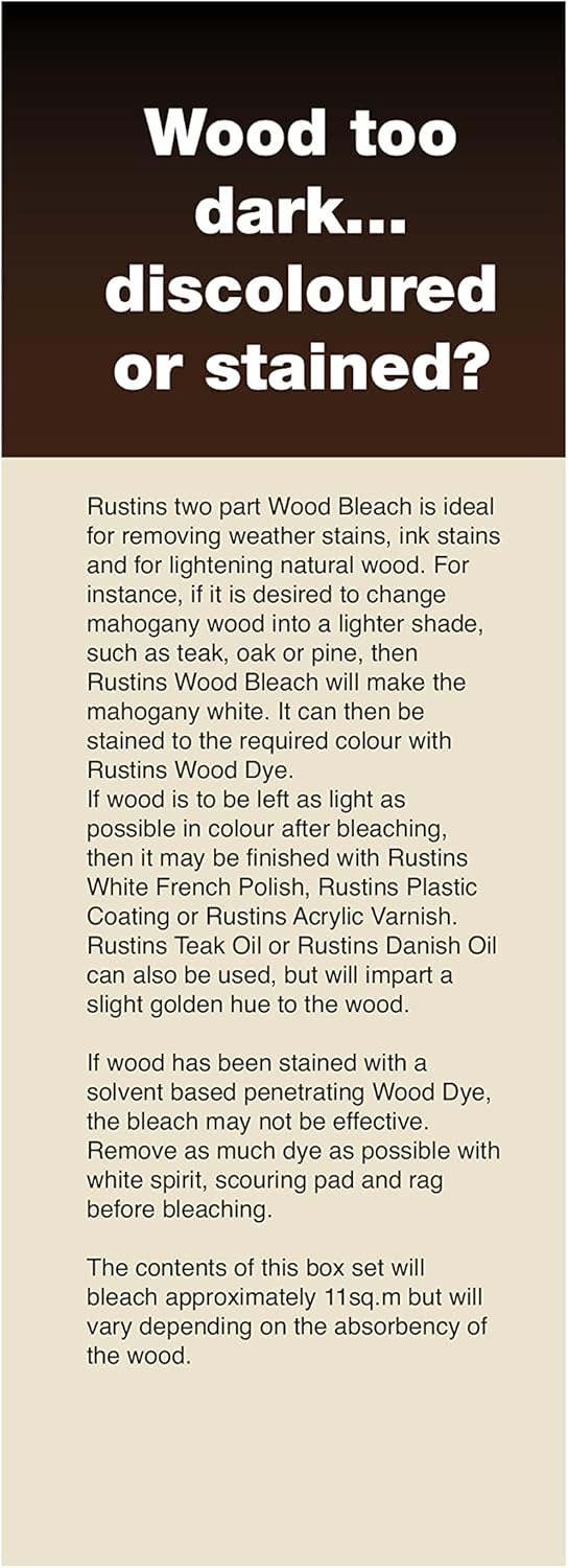 Rustins Wood Bleach Set