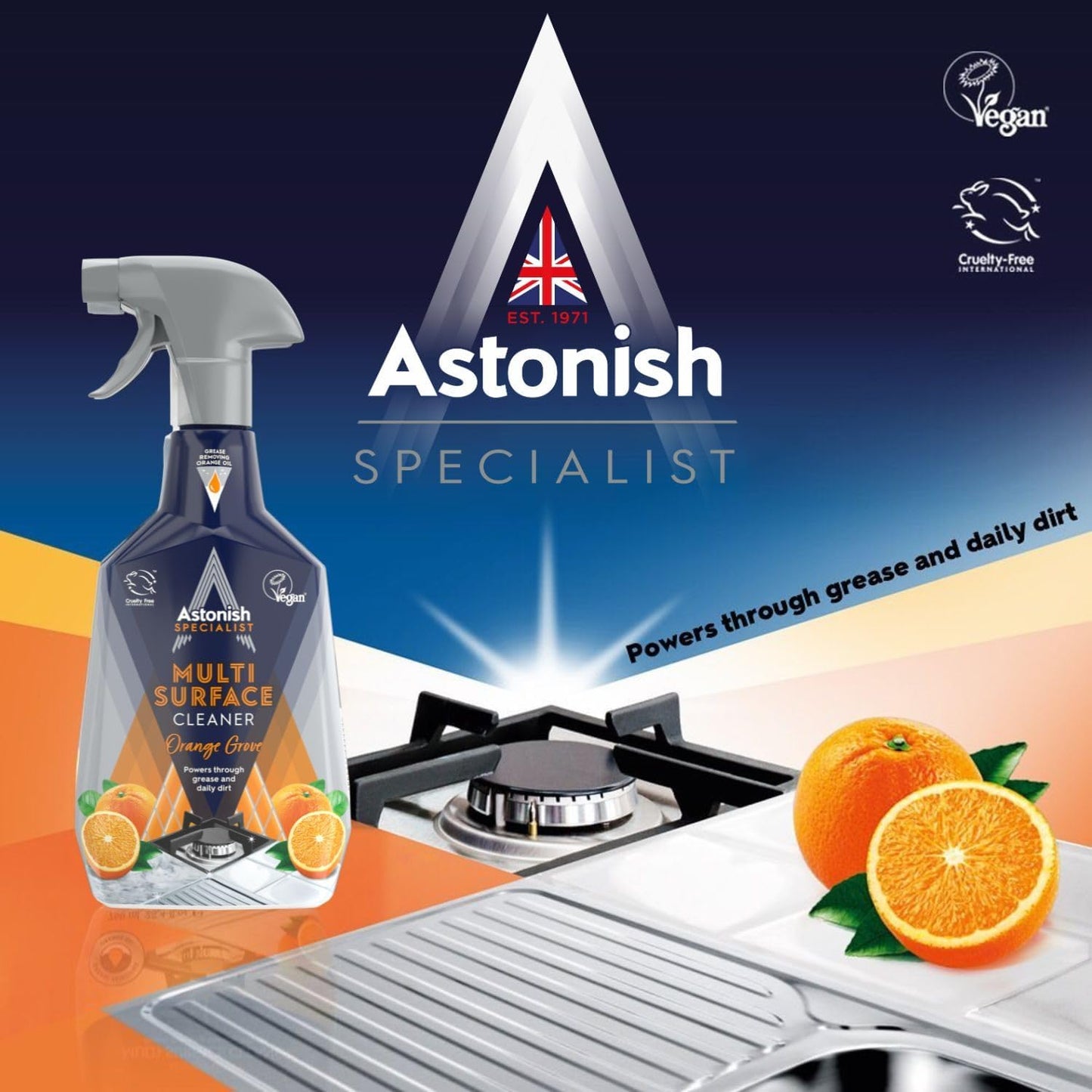 Astonish Multi Surface Orange 750ml