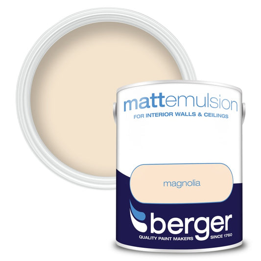 Berger Vinyl Matt – 5L Magnolia