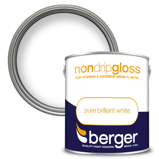 Berger Non Drip Gloss 2.5L Pure Brilliant White