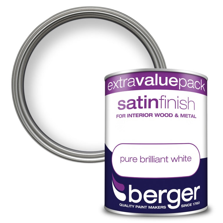 Berger Satin Finish 1,25 L Blanco brillante puro