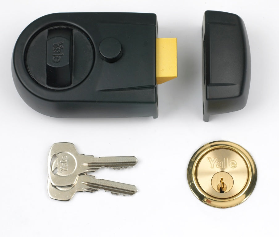 Yale Y3 Nightlatch - Visi Pack Black