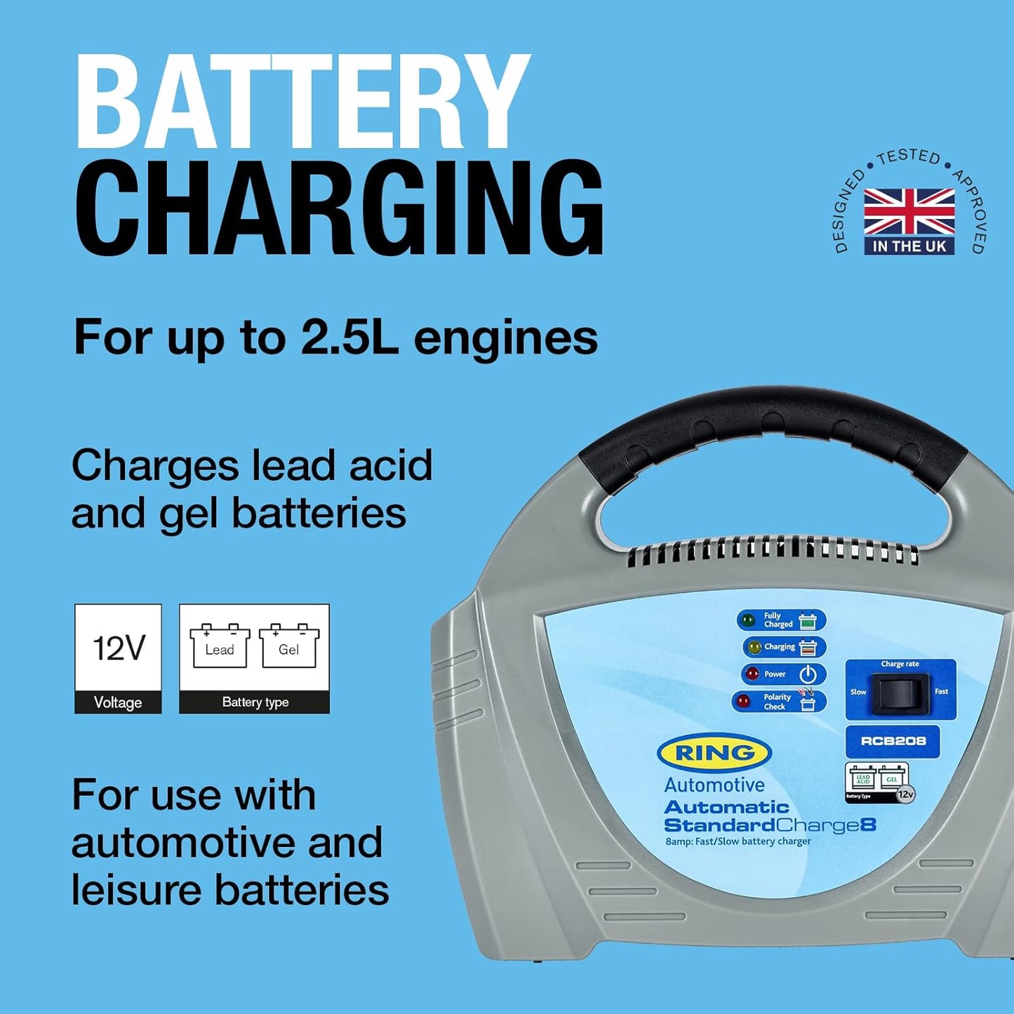 Ring 8A 12V Charger Plastic
