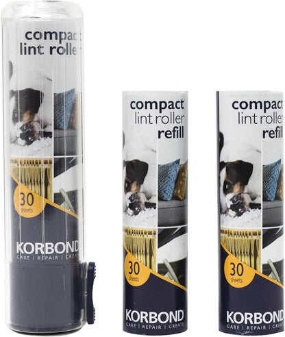 Korbond Compact Lint Roller & Refills