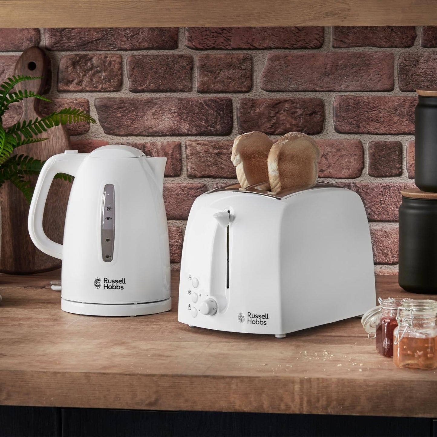 Russell Hobbs Textures Toaster White
