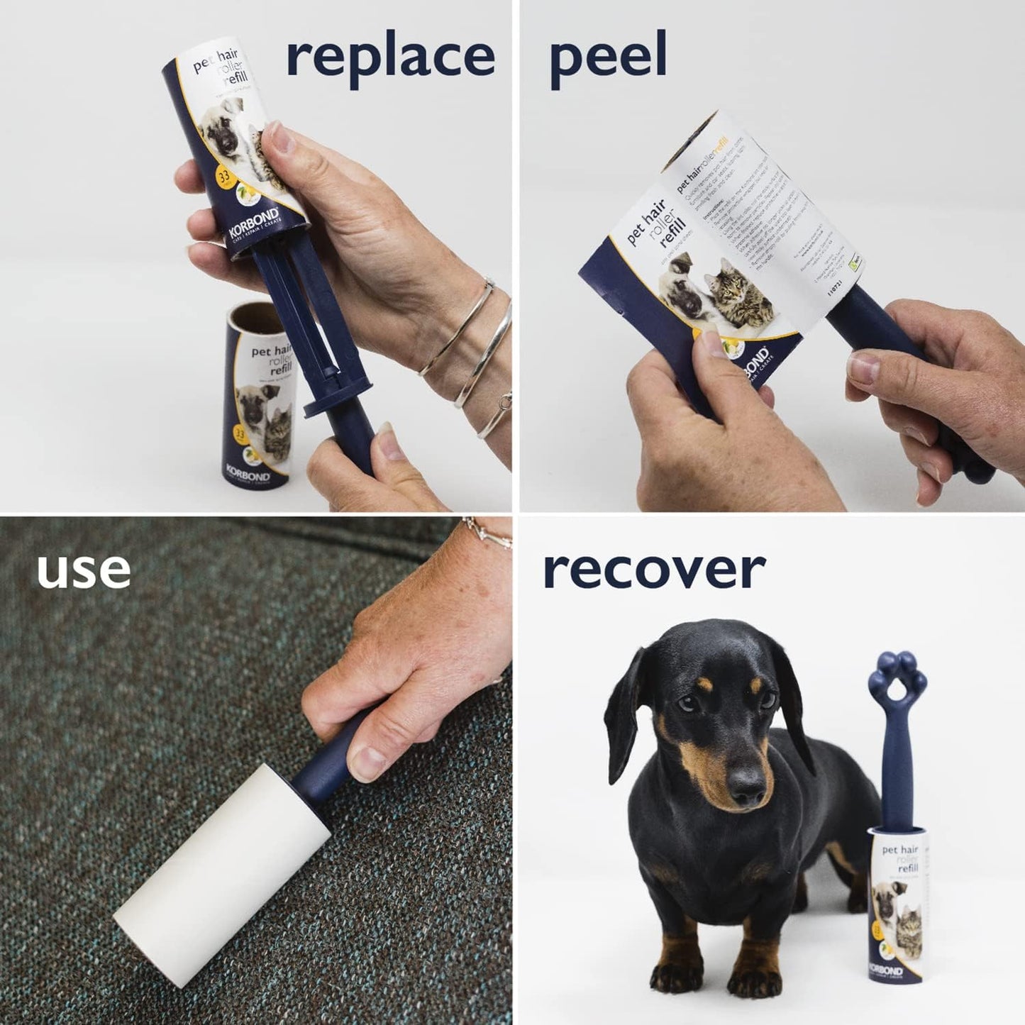 Korbond Pet Hair Roller Refill Fragranced