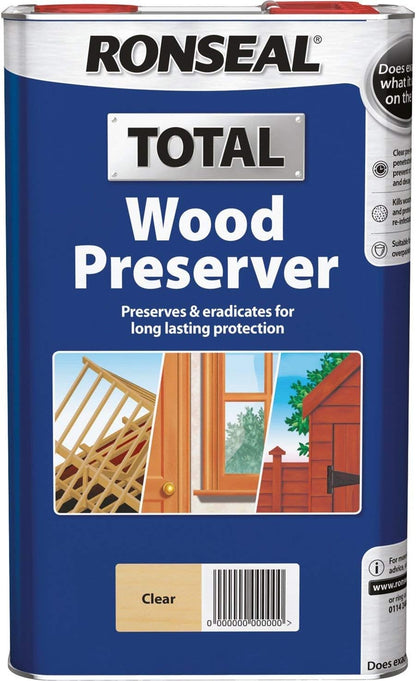 Ronseal Total Wood Preserver 5L Clear