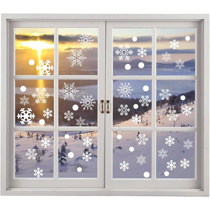 Premier Snowflake Window Sticker Set