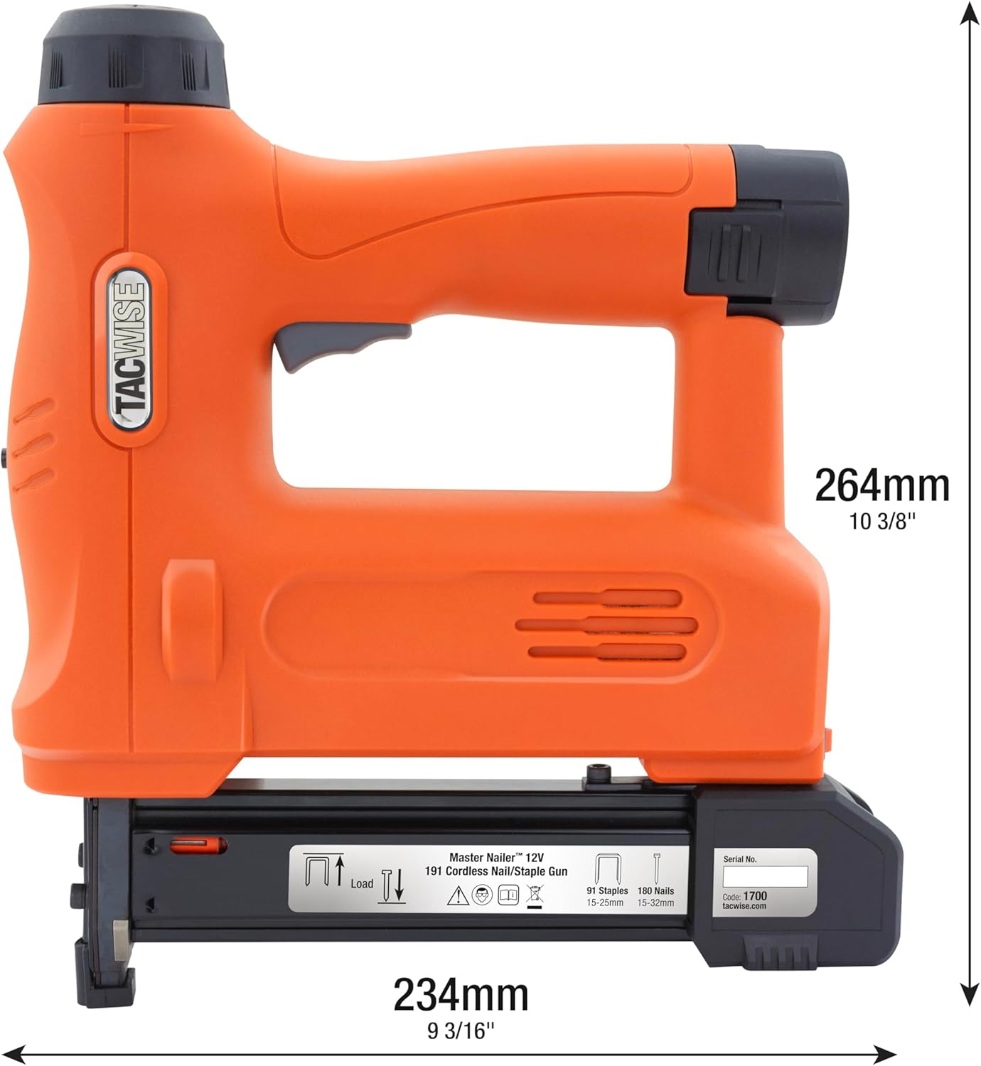 Tacwise Nailer 191 Cordless Nail /Staple Gun 12v