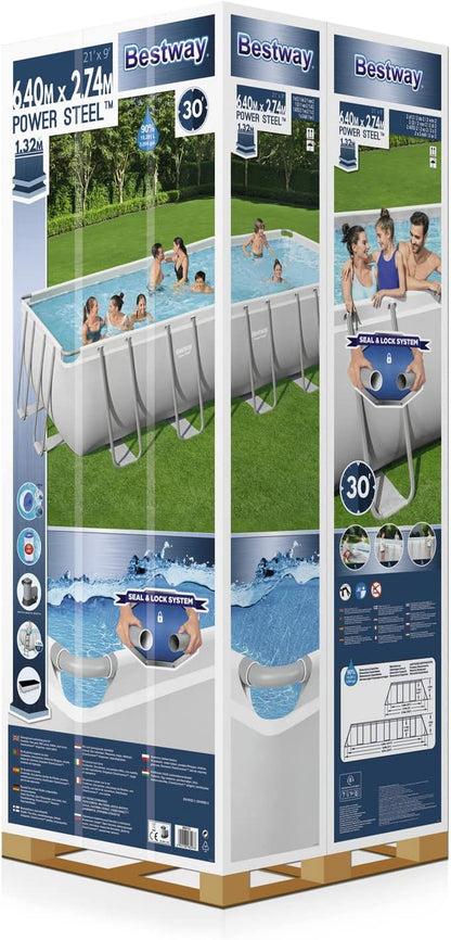 Bestway Power Steel Pool Set 6.4m (21ft) x 2.7m (9ft)