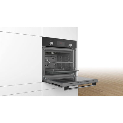 Bosch A Rated Built-In Electric Single Oven Black