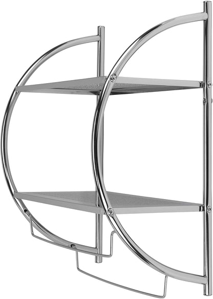 Étagère/porte-serviettes incurvé mural Croydex