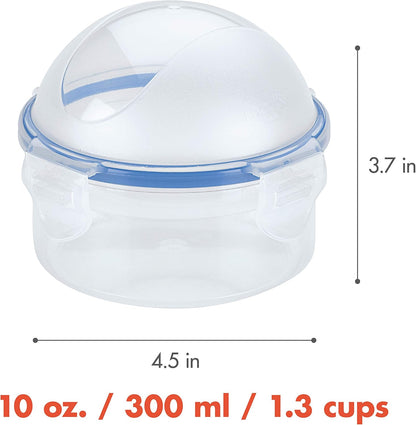 Lock & Lock Food Storage Container - Onion Dome - Round with Domed Lid 300ml (114 x 93mm)