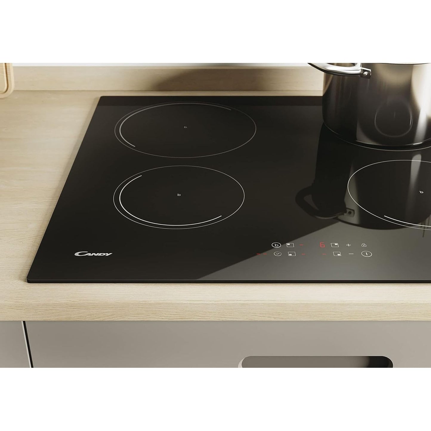 Candy 60cm 4 Zone Induction Hob, Touch Control