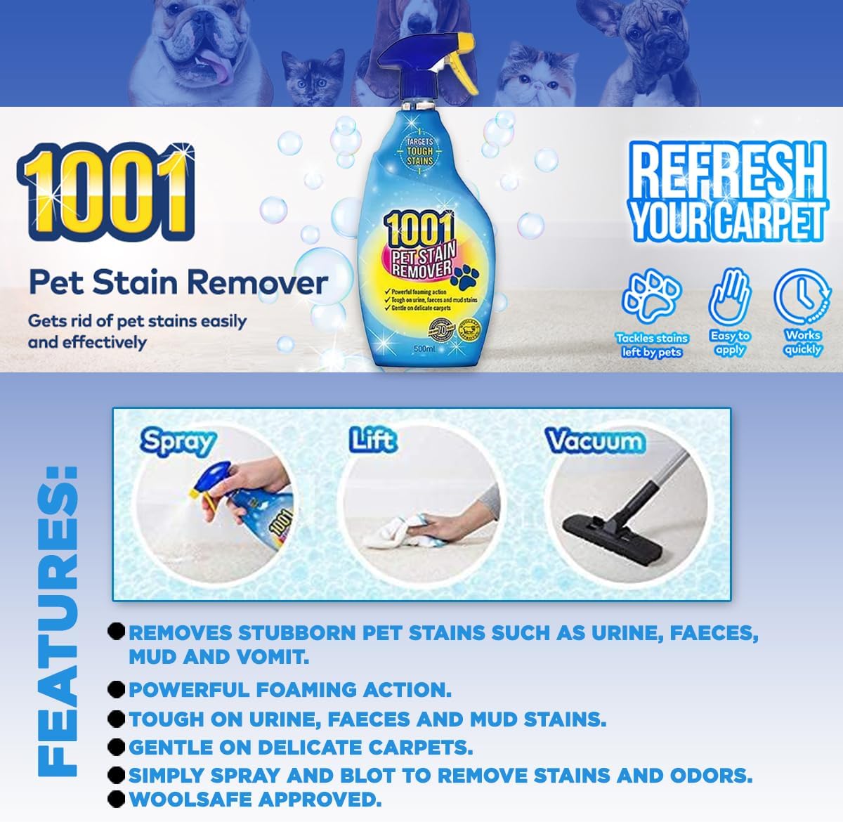 1001 Pet Stain Remover