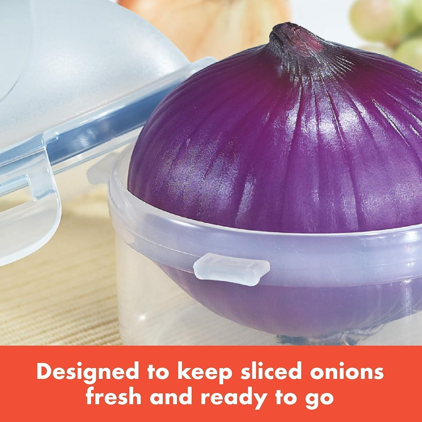 Lock & Lock Food Storage Container - Onion Dome - Round with Domed Lid 300ml (114 x 93mm)
