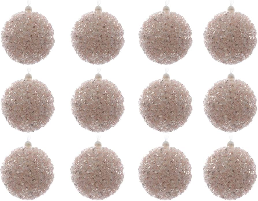 Kaemingk Bauble Foam Glitter 8cm