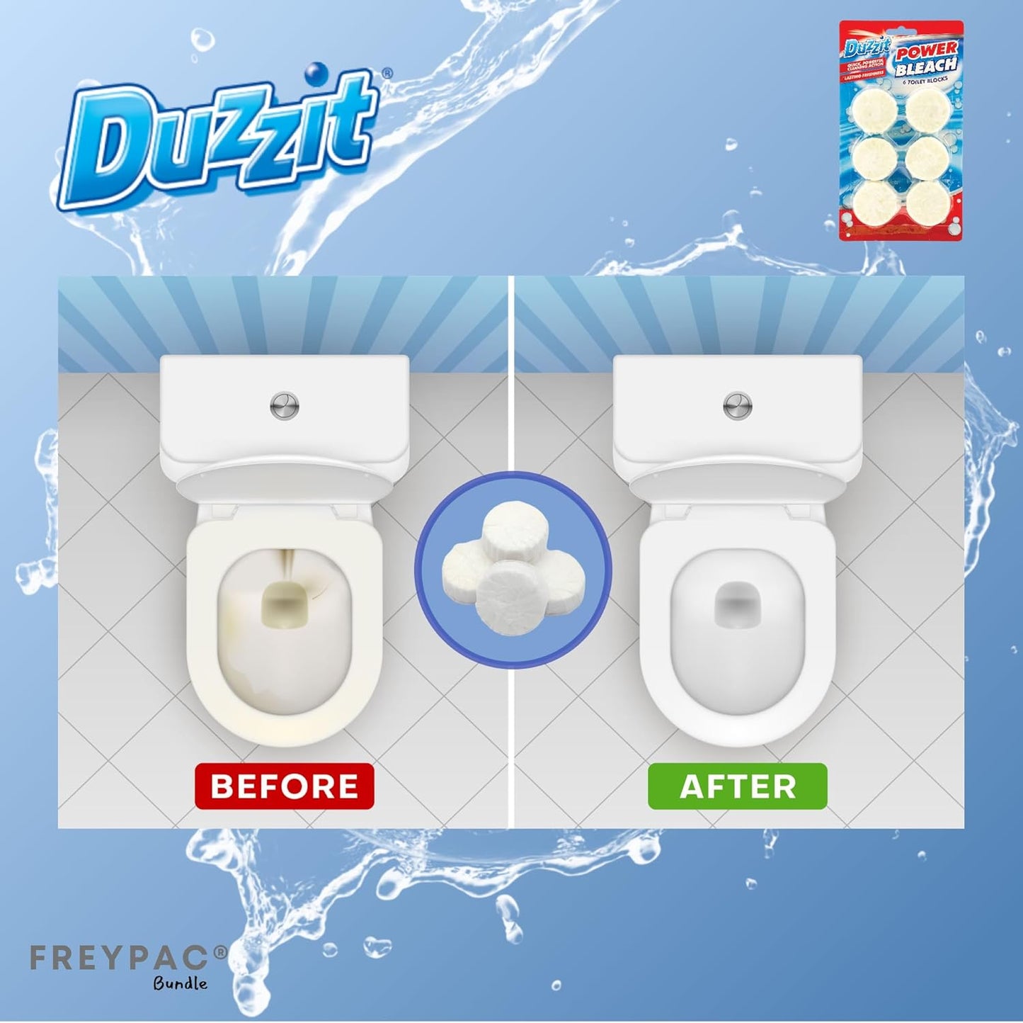 Duzzit Power Bleach Toilet Block