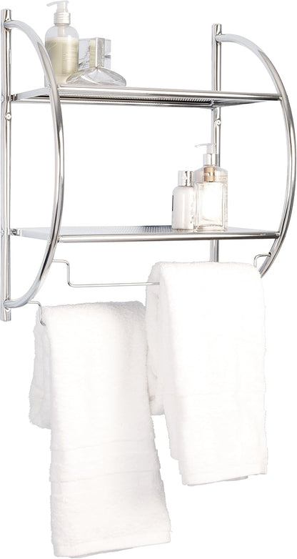 Étagère/porte-serviettes incurvé mural Croydex