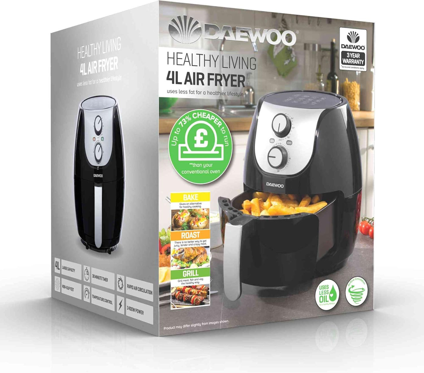 Daewoo Air Fryer Single Pot