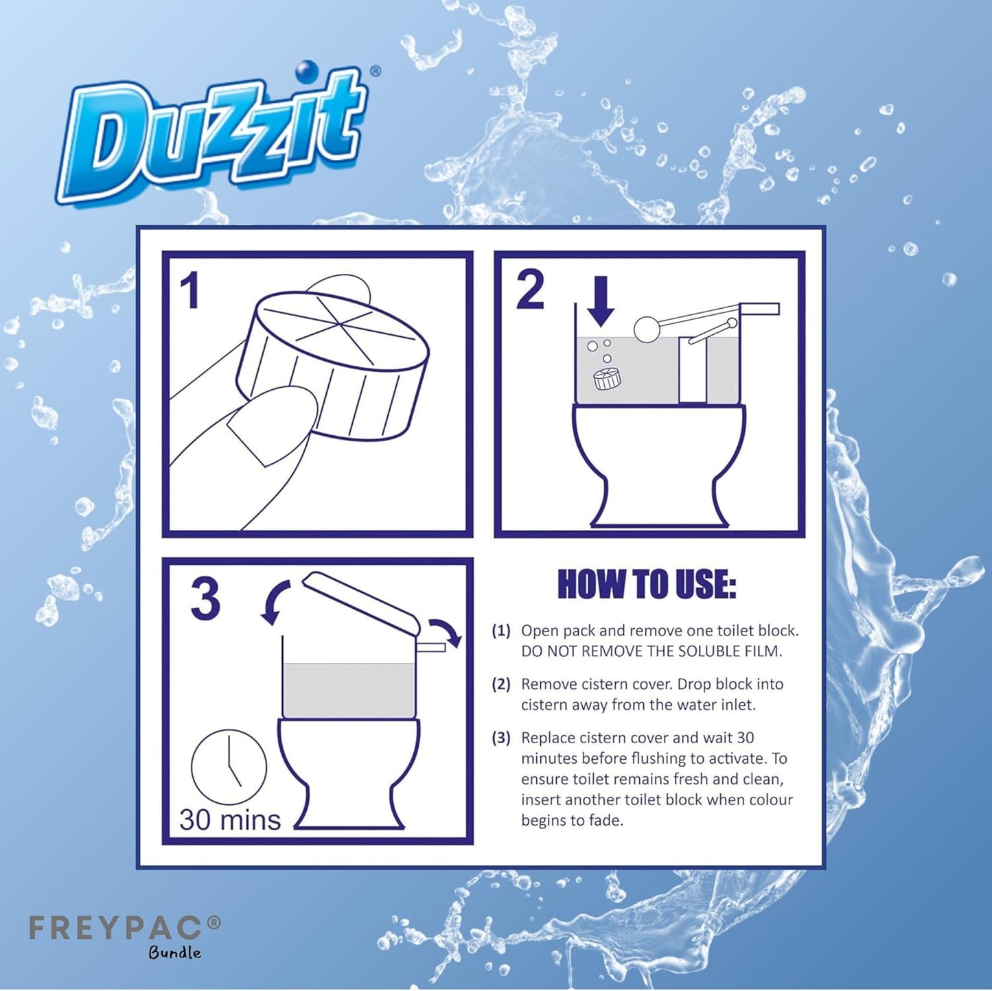 Duzzit Power Bleach Toilet Block