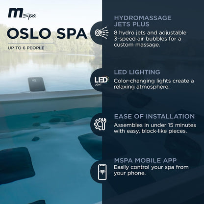 MSpa Oslo 4-6 Person Hot Tub