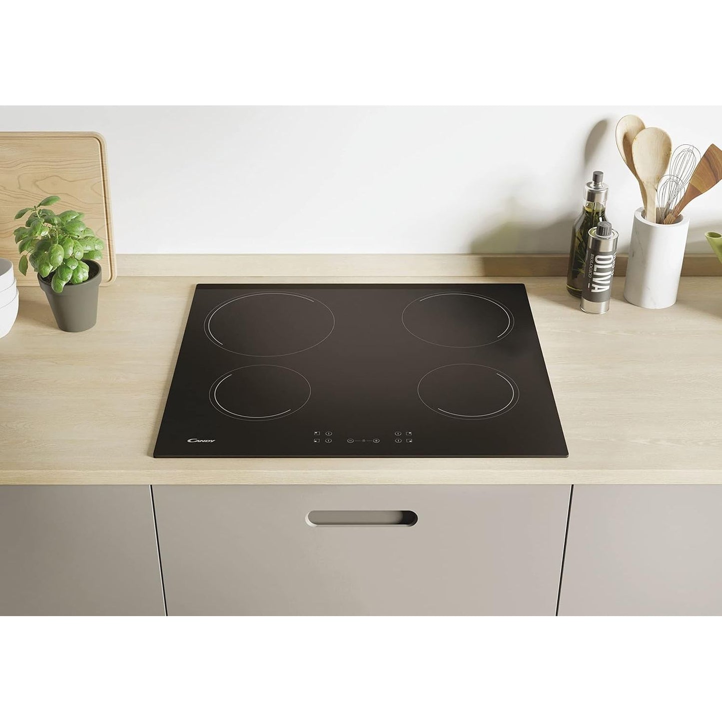 Candy 60cm 4 Zone Ceramic Hob, Touch Control