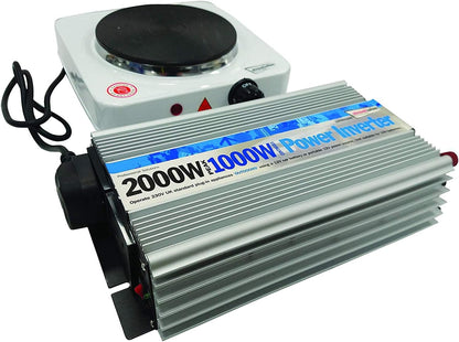 Streetwize 2000W Peak Power/1000watt Continuous Power DC-AC Power Inverter