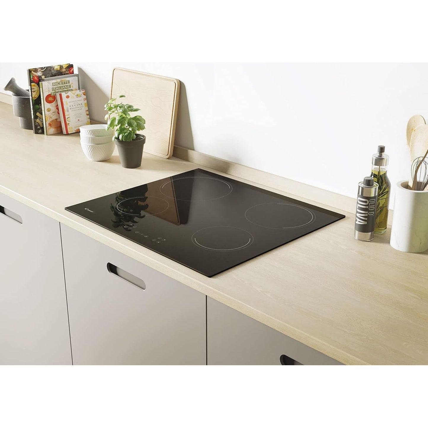 Candy 60cm 4 Zone Ceramic Hob, Touch Control