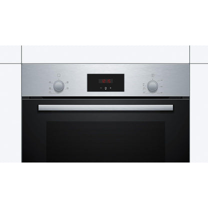 Bosch Series 2 Single Electric Oven + 60cm 4 Burner Gas Hob Bundle