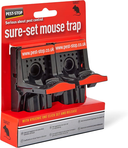 Pest-Stop Sure Set Plastic Mouse Traps Twin Pack