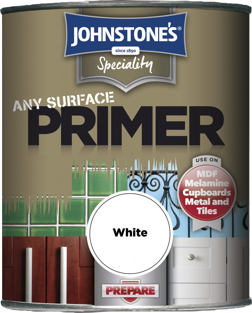 Johnstone's Any Surface Primer 250 ml Blanc