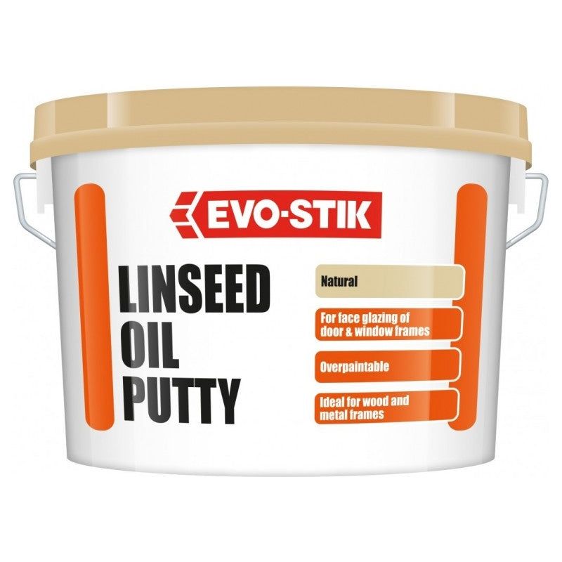 Evo-Stik Multi-Purpose Linseed Oil Putty 5kg Natural