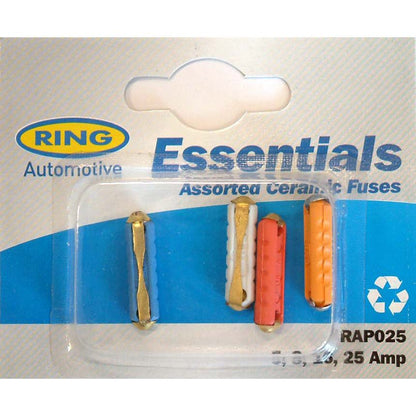 Ring Continental Fuses 5, 8, 16, 25 Amp