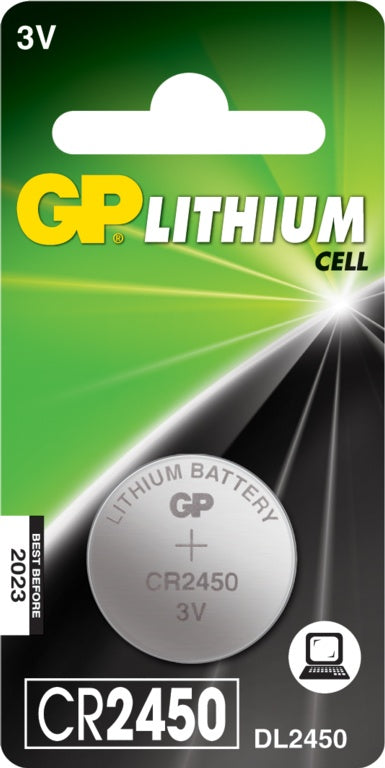 GP Lithium Button Cell Battery CR2450 Single
