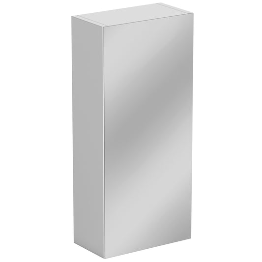 Unidad de pared con espejo de una puerta SP Sherwood, color blanco, 300 mm
