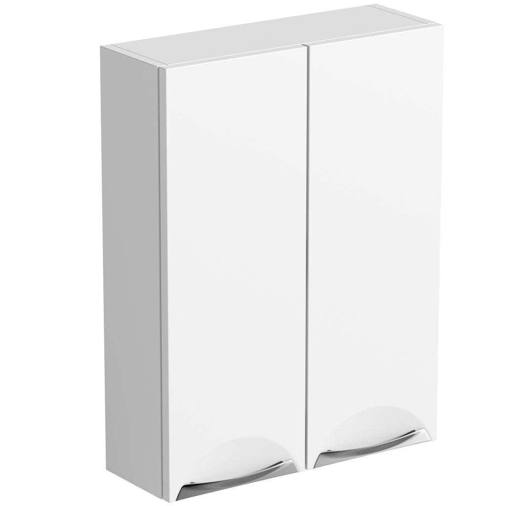 SP Sherwood White Double Door Wall Unit 600mm