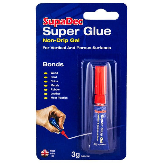 SupaDec Super Glue 3g Non Drip Gel