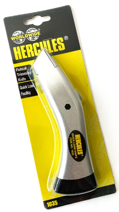 Hercules Fishtail Trimming Knife - Retractable