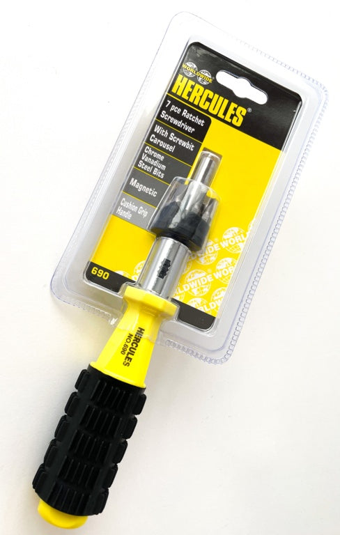 Hercules Ratchet Screwdrivers (7 Piece)