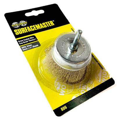 Surfacemaster Brass Wire Cup Brush (x 6mm)