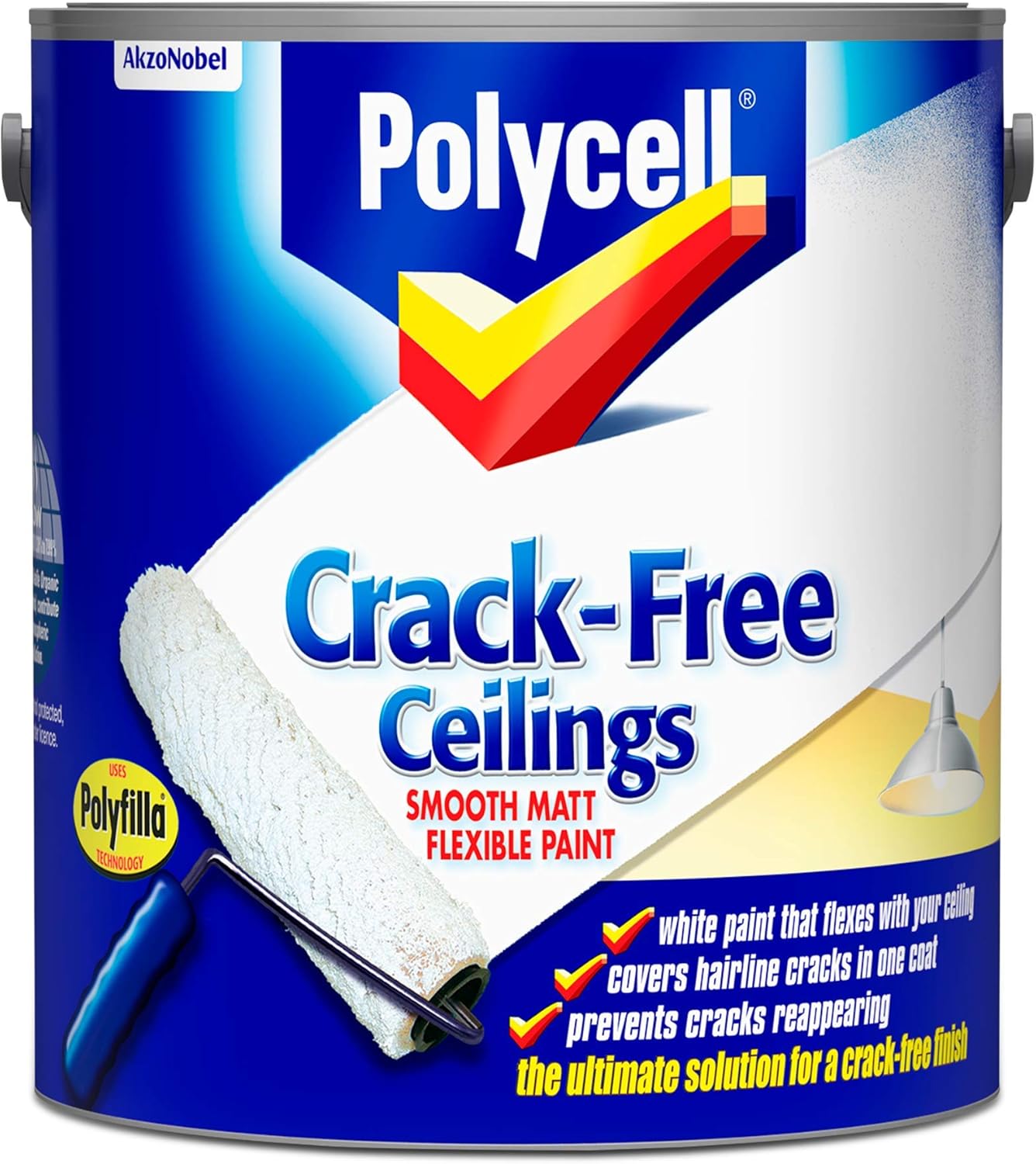 Polycell Crack - Free Ceilings - Smooth Matt