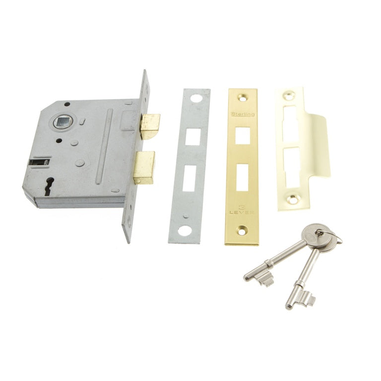 Sterling Mortice Sashlock Laiton poli 3 leviers – 2,5"