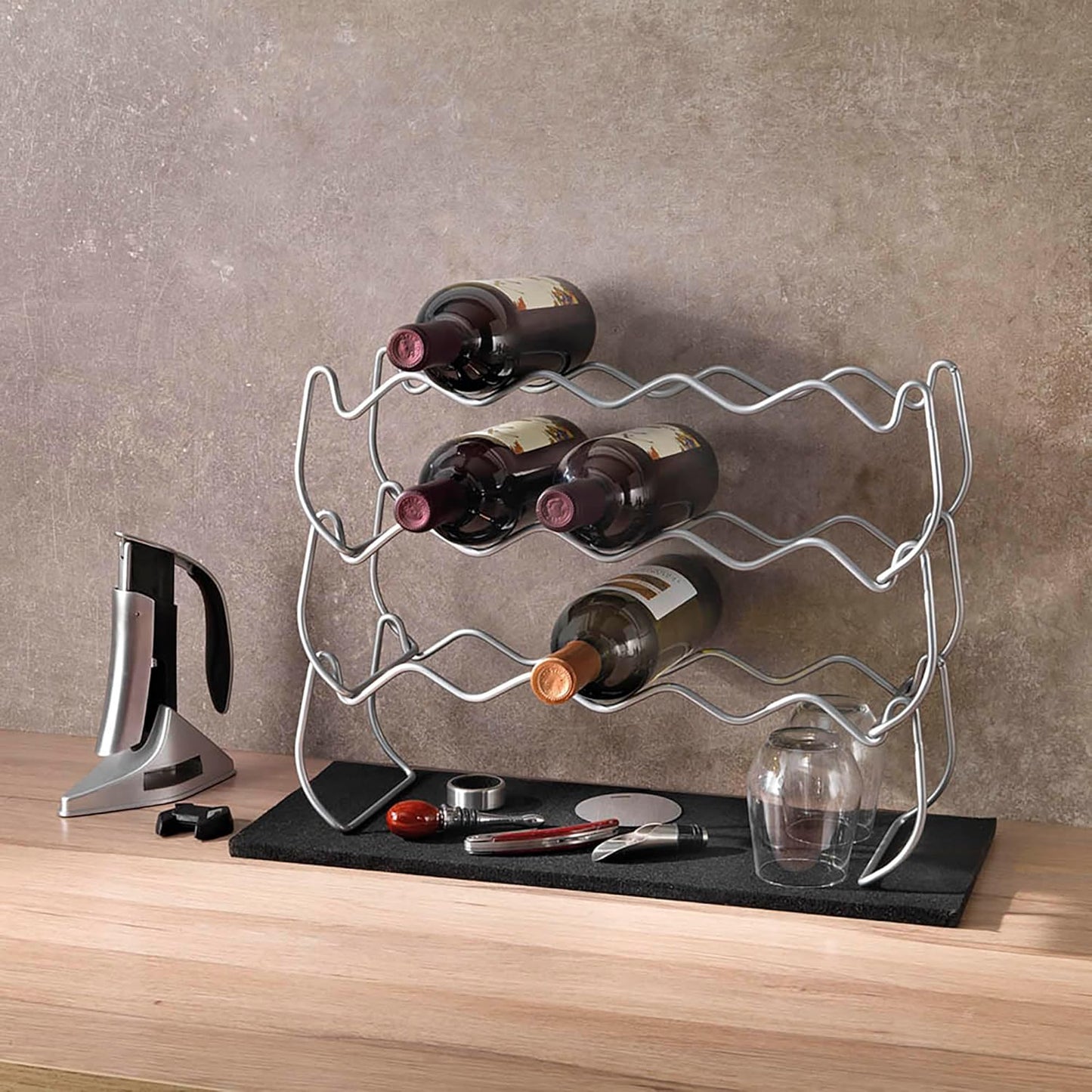 Metaltex 3Tier Wine Bar 12 Stackable