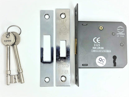 Era 3 Lever Mortice Deadlock 63mm