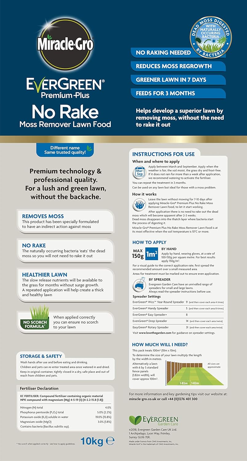 Miracle-Gro® Evergreen No Rake Moss Remover