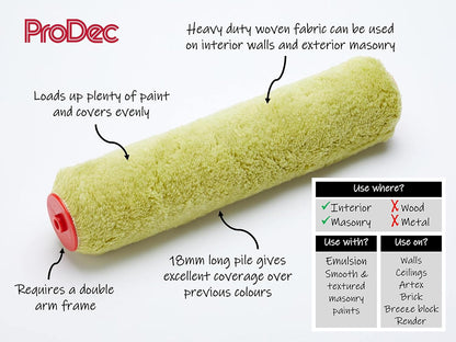 Rodo Double Arm Heavy Duty Woven Refill 12"/300mm x 1.75" Cage